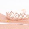FASOTY Custom Sash with Crown Rose Gold Blank Satin Sash