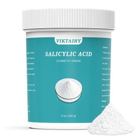 Viktairy cido Saliclico Puro En Polvo (8 Oz), Ingredientes Originales de Grado Cosmtico Sin Aditivos, Bha Exfoliante para Diy Limpiador, Tnico, Champ 