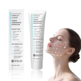 WEUD Crema Coreana Original, Crema Hidratante con Niacinamide, Centella Asiática, Colágeno, Hialuronato de Sodio, 100% Natural, Hipoalergénica, Crema Facial para Todo Tipo de Piel (100g/3.53oz)