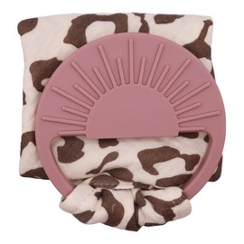 COCO BABY CO Lovey Security Blanket - Muslin Baby Girl Lovey & Boy Lovie, Security Blanket, Essential Baby Gear, New Born Gifts - Teether, Soother, Unisex, Neutral, Versatile, Boho, Travel Size