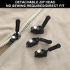 9Pcs Zip Repair kit with 3 Sizes of Zipper Pull