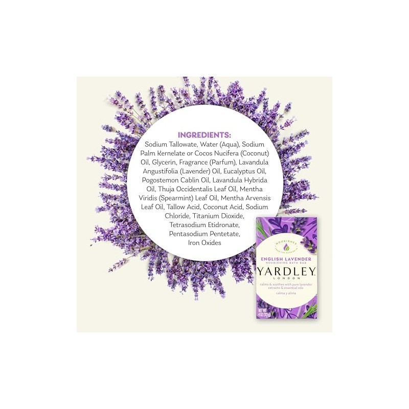 Yardley Bar Soap, English Lavender, 2 Count