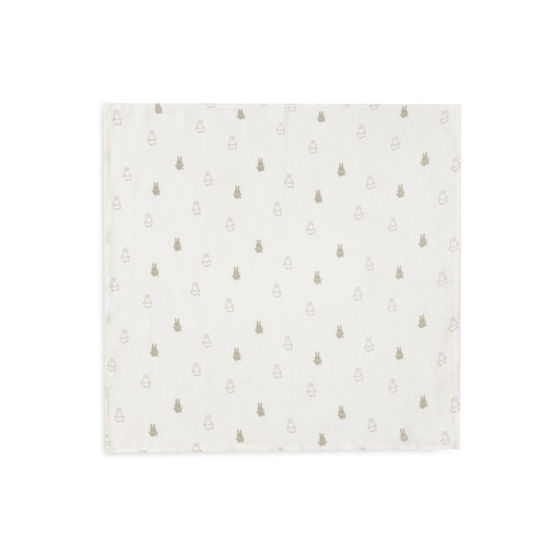 Jollein 535-851-67093 Mulltücher/Swaddle 3er Set - Happy Miffy Olive (70x70cm)