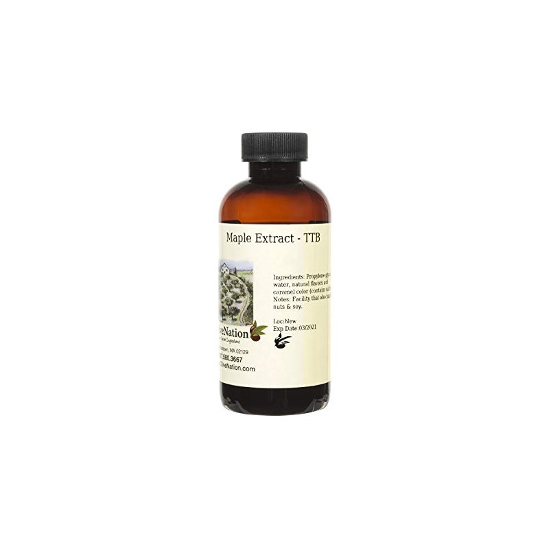 OliveNation Maple Flavor Extract, TTB-Approved for Brewing, Natural Flavors, Non-GMO,