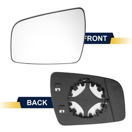 VISMIRROR Car Left Side Rearview Heated Mirror Glass with Backing Plate for Opel Zafira B 2009-2014 1428378 Car Replacement Black
