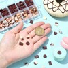 UR URLIFEHALL 290 Pcs Cookie Resin Cabochons Flatback Glow in