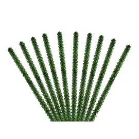 Holiday Christmas Garland Ties - Pine Stem -10 Piece