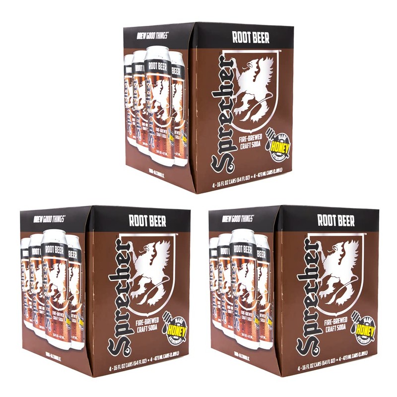 Sprecher Root Beer, Great Tasting, Handcrafted, Fire Brewed, Gourmet,Craft Soda,