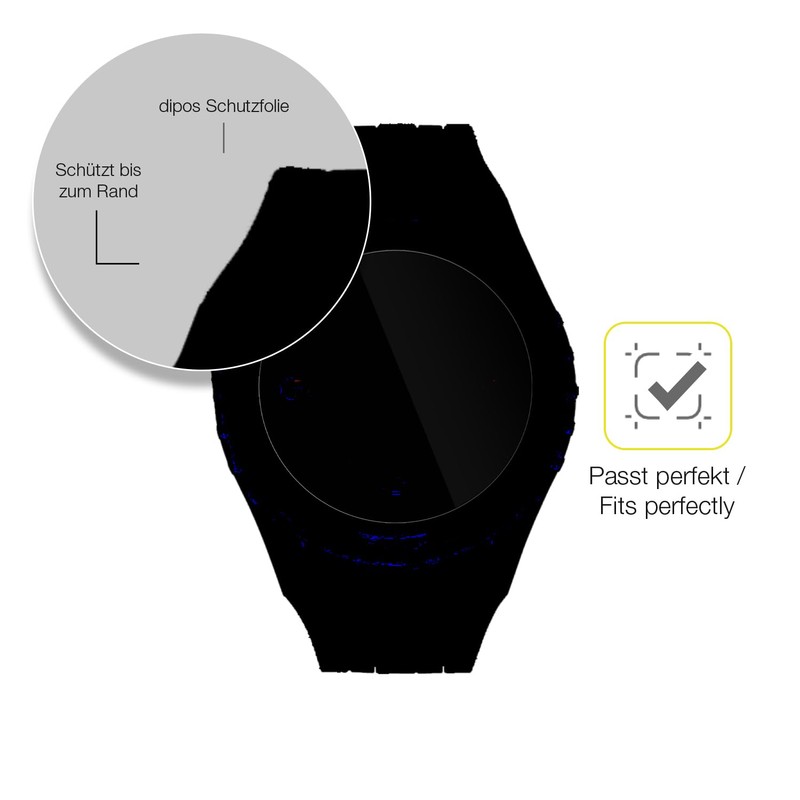dipos FLEX 2x Protective Film Clear Suitable for Swatch Scubaqua