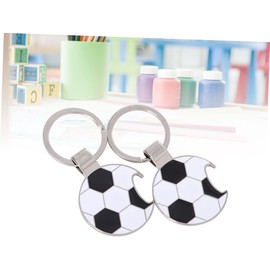 Zerodeko Abridor De Botellas Fútbol Metálico Compacto Llavero, Resistente y Portátil, Para Cerveza y Vino, Adecuado Para Aficionados Al Fútbol, Pack De 10 Unidades