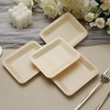 Balsa Circle 50 pcs 5" Natural Bamboo Rectangular Mini Plates