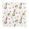 100Pcs Easter Bunny Paper Napkins Rabbits Eggs Disposable Party Napkins