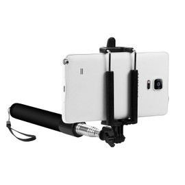 Self-Portrait Stick: Cellet Premium Selfie Stick Extendable and Adjustable Compatible to Apple iPhone 15, 15 Plus, 15 Pro, 15 Pro Max, Galaxy S24, S24+, S24 Ultra and More