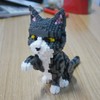 Balody Cat giving the paw. Nanoblocks assembly kit. 1300 pieces