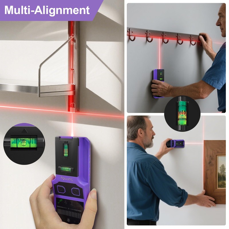 SUNMAY Stud Finder Wall Scanner - 7 in 1 Stud