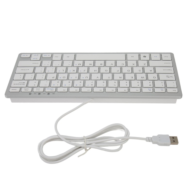 USB Wired Keyboard 78 Scissor Keys 13 Shortcut LED Indicator