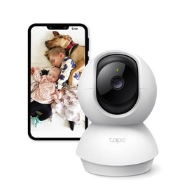 Tapo 2K Indoor Security Camera, Dog Camera,Baby Monitor, Motion Detection, 2-Way Audio,3MP, Night Vision, Cloud &SD Card Storage, Works with Alexa & Google Home, No Hub Required C110 (Renewed)