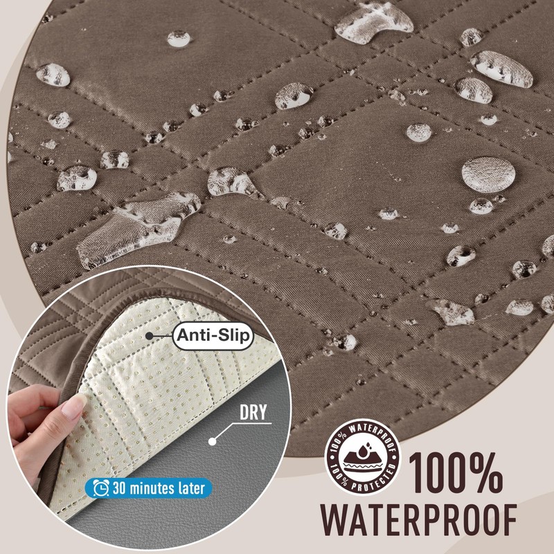 TAOCOCO Waterproof Couch Covers for Pets Dogs with Non Slip