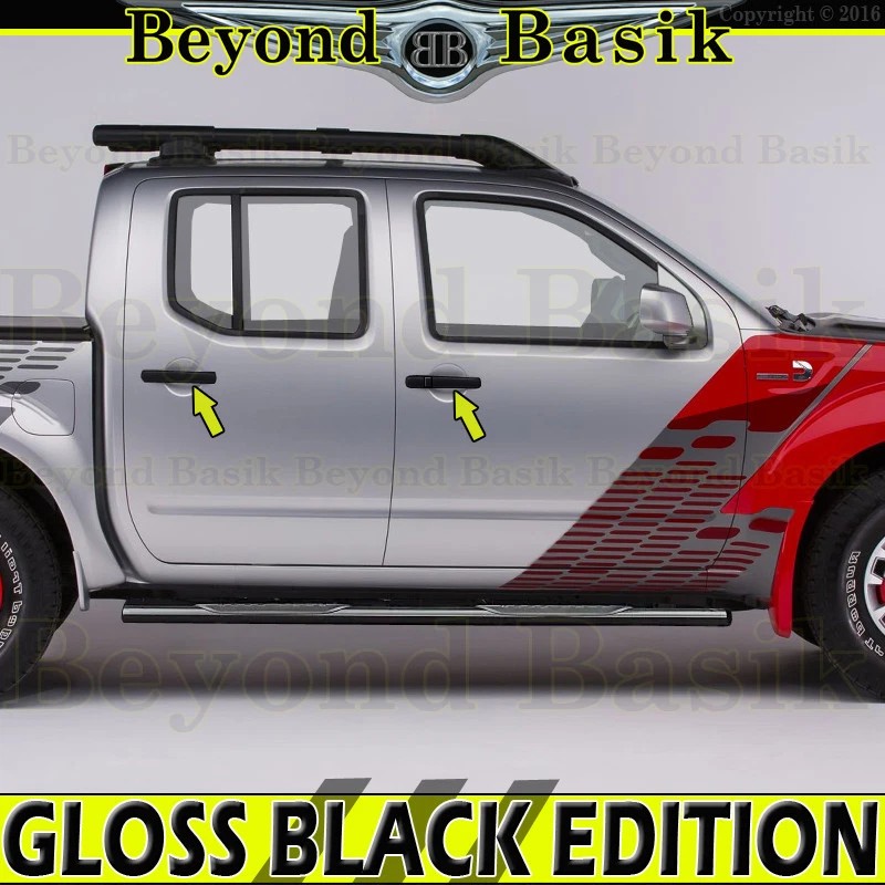 Torox For 2005-2021 Nissan Frontier GLOSS BLACK 4 Door Handle
