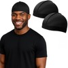 DURALA Adjustable Wave Cap, Premium Elastic Stocking Cap for 360