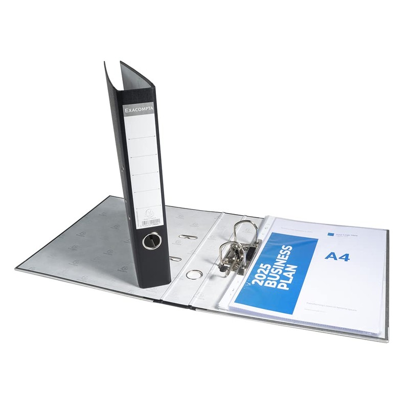 Exacompta Classeur A4 Laminated Paper Grey