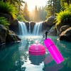 Pink Waterproof Container Bottle Holder with Lanyard - Floating Dry