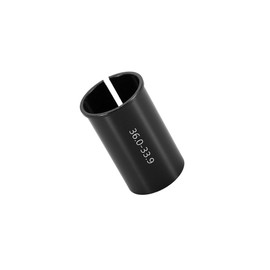 BULLSPANN Seat Post Bicycle Tube Adapter for 33.9mm to 36mm Size Conversion Saddle Post Aluminum Alloy Black 1pcs
