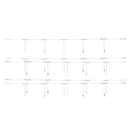 5pcs Sea Fishing Rigs, Pre-Tied Flapper Rigs with Long Shank Hooks, Sizes 1, 2/0 for Beach Casting, Shore Fishing - for Flounder, Whiting, Bass, Plaice