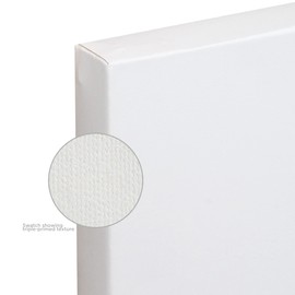 Creative Mark The Edge All Media Cotton Deluxe Stretched Canvas - 8x16" - 3 Pack of 1-1/2'' Deep Triple Acrylic Primed Canvas for Painting