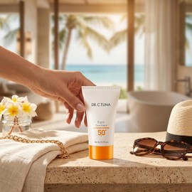 FARMASi Dr. C. Tuna Sun Care Spf 50 Crema Facial Solar, Locin Suave Amplio Espectro Y Resistente Al Agua Crema Solar Uva/Uvb Proteccin Solar, Ligera Para Todo Tipo De Piel, 1.7 Fl.