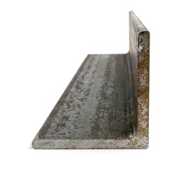 A36 Steel Angle, Unpolished (Mill) Finish, ASTM A36, Equal Leg Length, Rounded Corners, 2-1/2" Leg Lengths, 0.1875" Wall Thickness, 12" Length