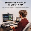 TOALLIN Ultra HD 4K Streaming Webcam with Remote Control, PDAF