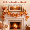6 FT Fall Garland with 20 Lights & Timer, Pre-lit