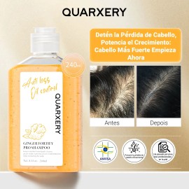Champú Anticaída Quarxery Shampoo De Jengibre 240 Ml                                                                                                  