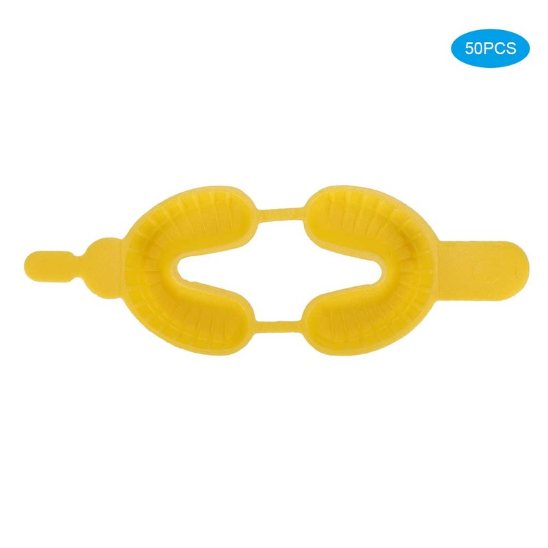 50Pcs/Set Disposable Fluoride Tray Dual Arch Trays Dental Accessory ToolsM