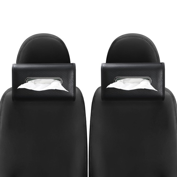 KZBHHP Upgraded Car Tissue Holder Premium PU Leather Tissue Box