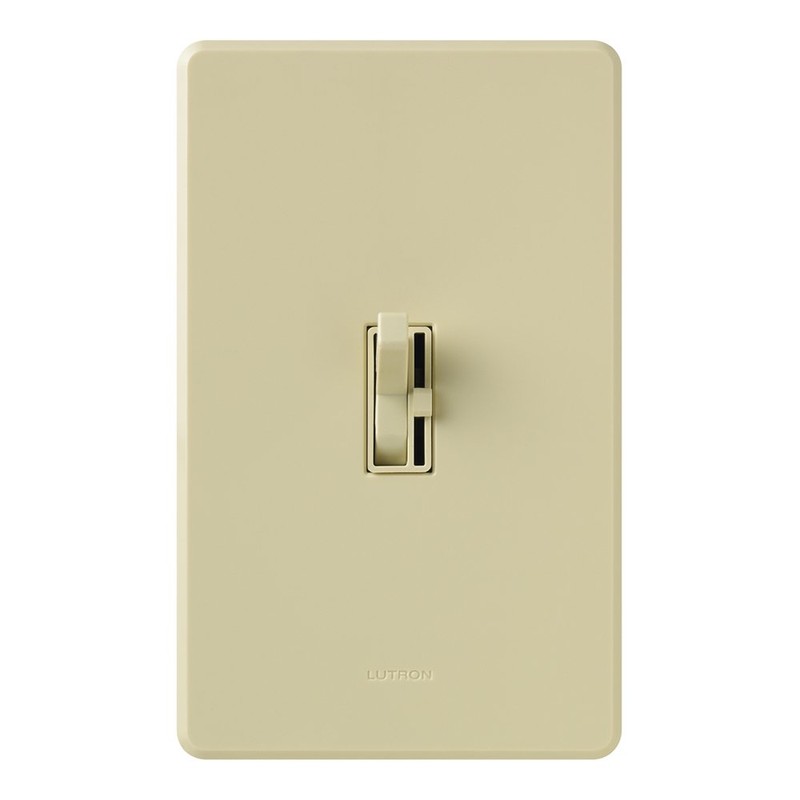 Lutron Toggler Incandescent 600-Watt Single-Pole Dimmer Switch, TG-600PH-IV, Ivory