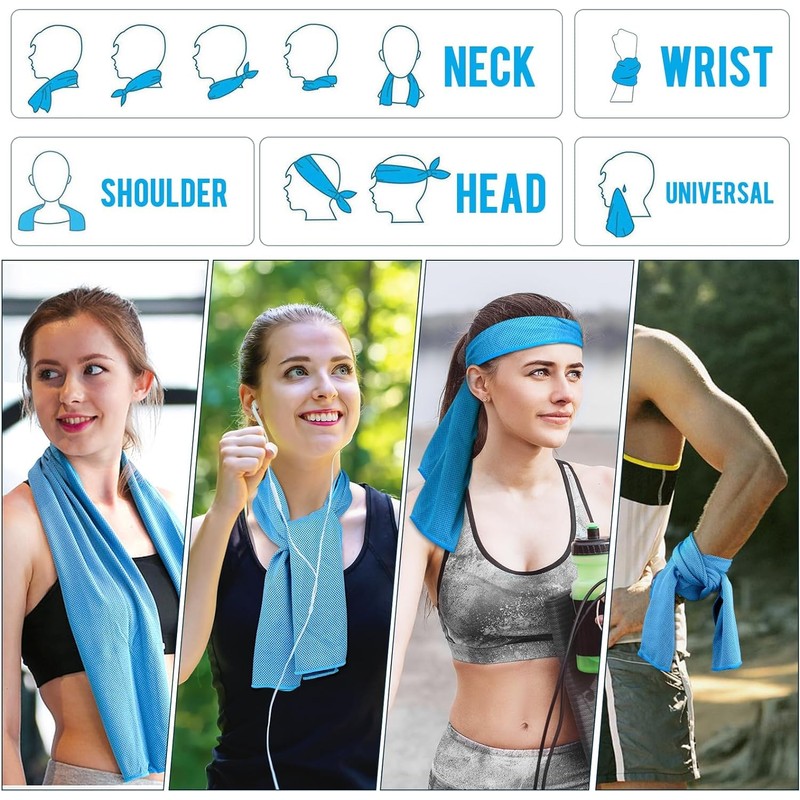 Cooling Towel, Cool Towel, Heatstroke Prevention, Quick Drying Towel, Polyester,