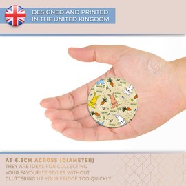 Destination Vinyl ltd Magnet for Refrigerator, Fridge - Cute Cartoon Rabbit Drawings for Office, Cabinet and Whiteboard, Magnetic Stickers, 13021