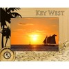 Saddle Mountain Souvenir Key West Florida with Map Laser Engraved