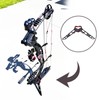 Archery Bow Stand Portable Folding Compound Bow Holder with Rubber
