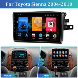 For Toyota Sienna 2004-2010 64G Android 13 GPS Navi SWC Auto Car Radio Stereo HD