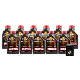 Wix 11L Motul 8100 ECO-LITE 0W20 Wix Filter Motor Oil Change Kit API SP-RC