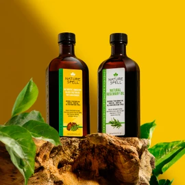 Nature Spell Rosemary Oil for Hair Growth Duo 150ml x2 – Treats Dry and Damaged Hair – Rosemary Oil Fusion Duo Pre-Diluted with Almond Oil and Castor Oil – Body Oils for Dry Skin