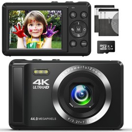 Digital Camera 4K 44MP UHD - Autofocus Point and Shoot Digital Cameras