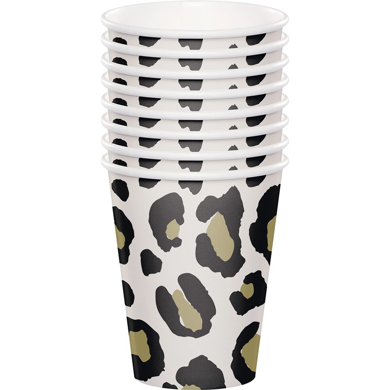 Creative Converting Leopard Paper Cups, 8 ct