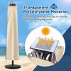 UHousDeco Solar Patio Umbrella Cover - LED Lighted Outdoor Table