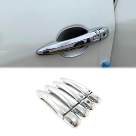 Hyorabyn Side Door Handle Cover Trim Fit for Nissan Rogue 2021 2022 2023 2024 Exterior Decoration Car Accessories 8PCS with Smart Entry Lock Chrome