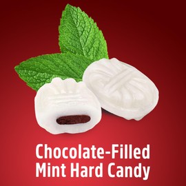Chocolate Filled Mints Candy, 2lb Pack of Chocolate Mint Candy Individually Wrapped, Perfect Mint Candies for Party Favors and Everyday Enjoyment, Sweet Filled Candies Crafted with Care