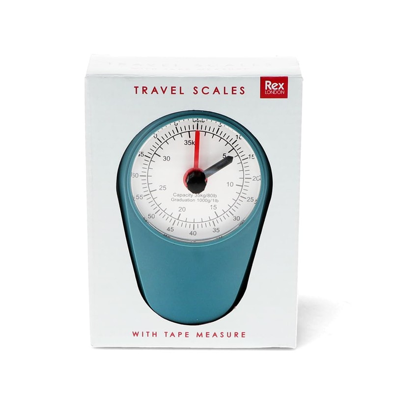 Petrol Blue Travel Scales